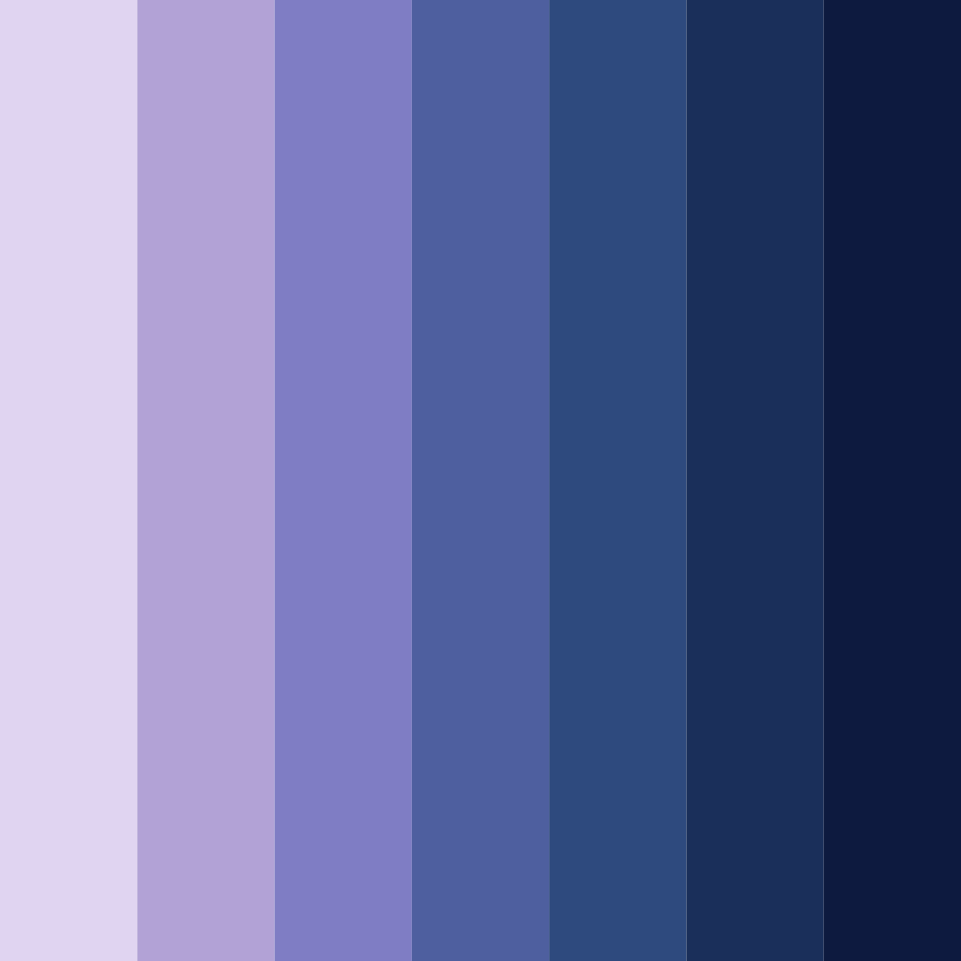 Download celestial twilight color palette PNG image (square)