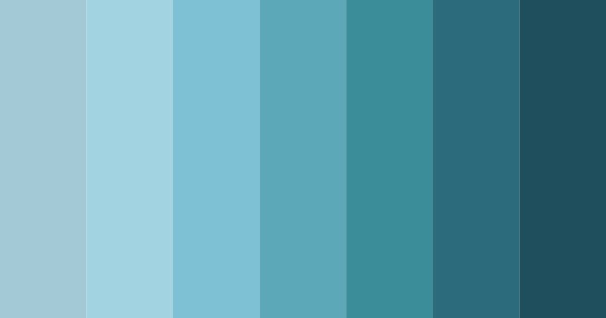 Download shades of blue color palette PNG image (landscape)