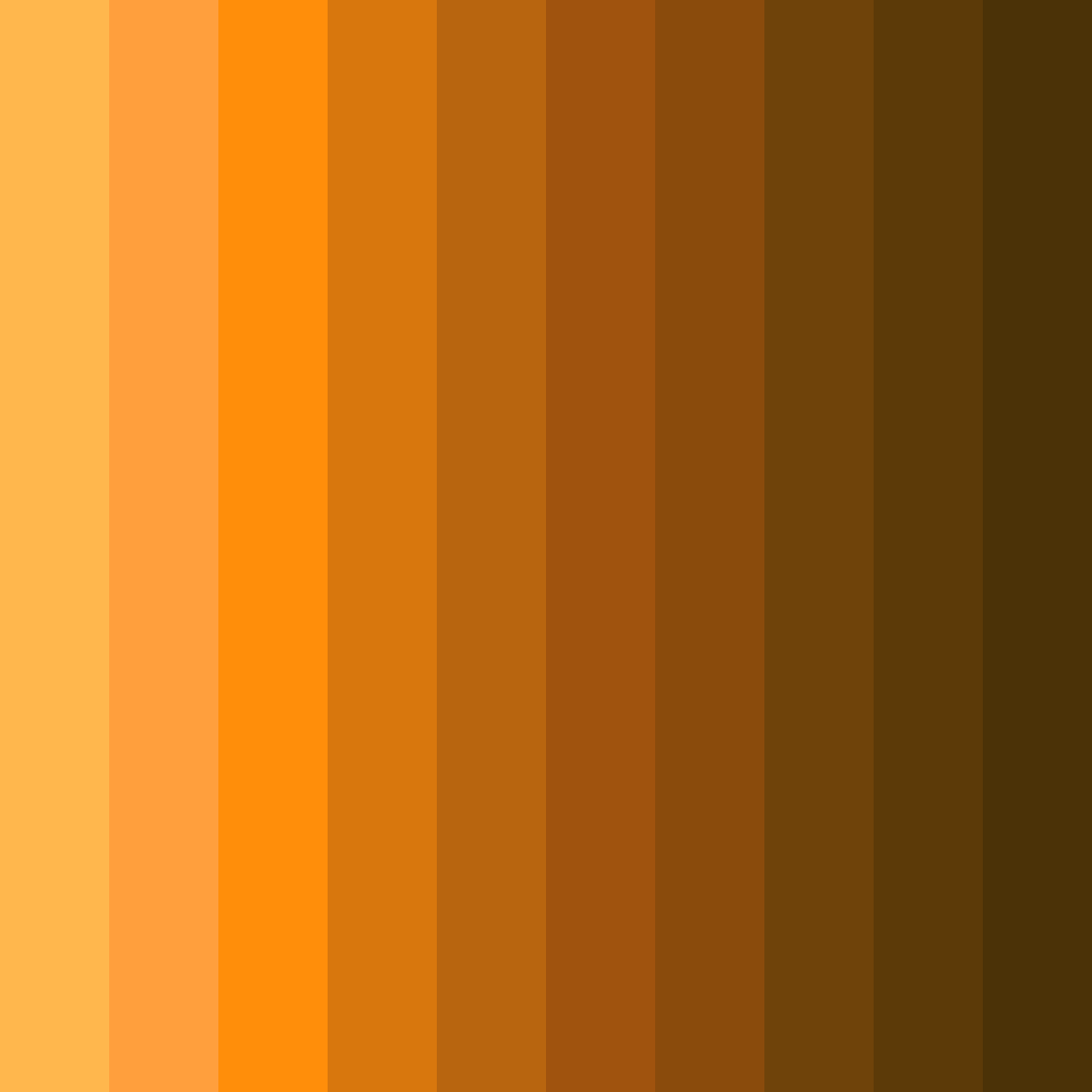 Download golden ember glow color palette PNG image (square)