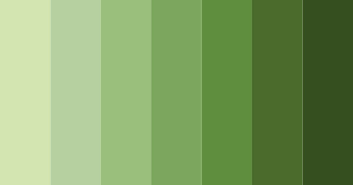 Download olive shades color palette PNG image (landscape)