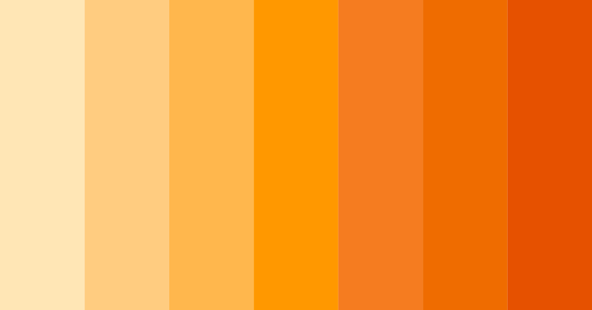 Download citrus sunset color palette PNG image (landscape)