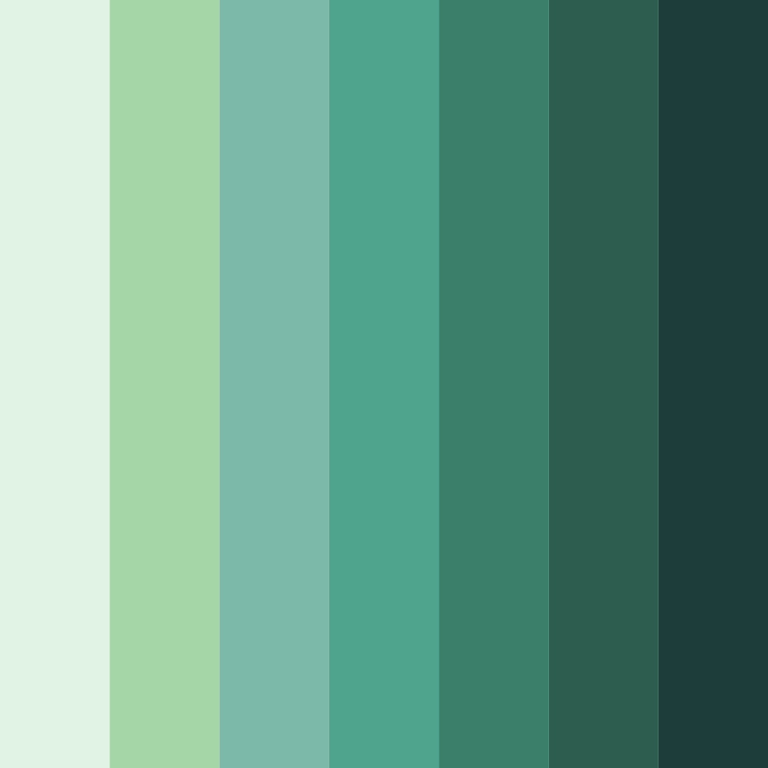 Download whispering pines color palette PNG image (square)
