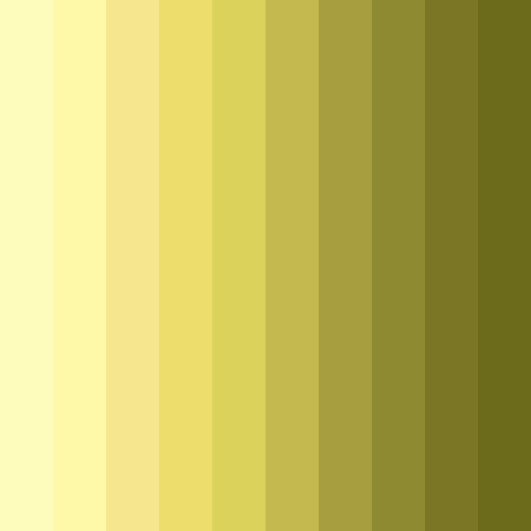 Download shades of yellow color palette PNG image (square)