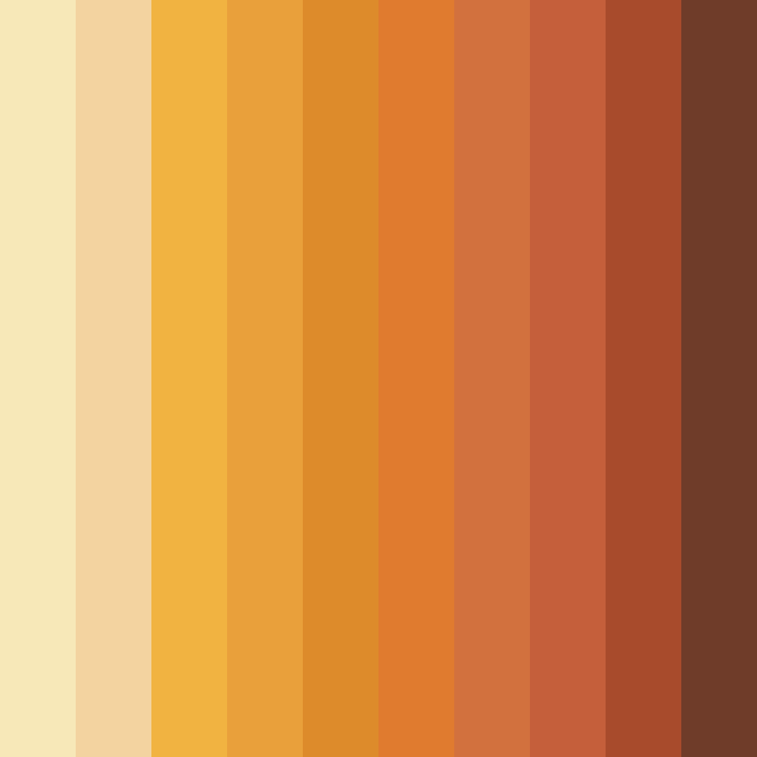 Download harvest harmony color palette PNG image (square)