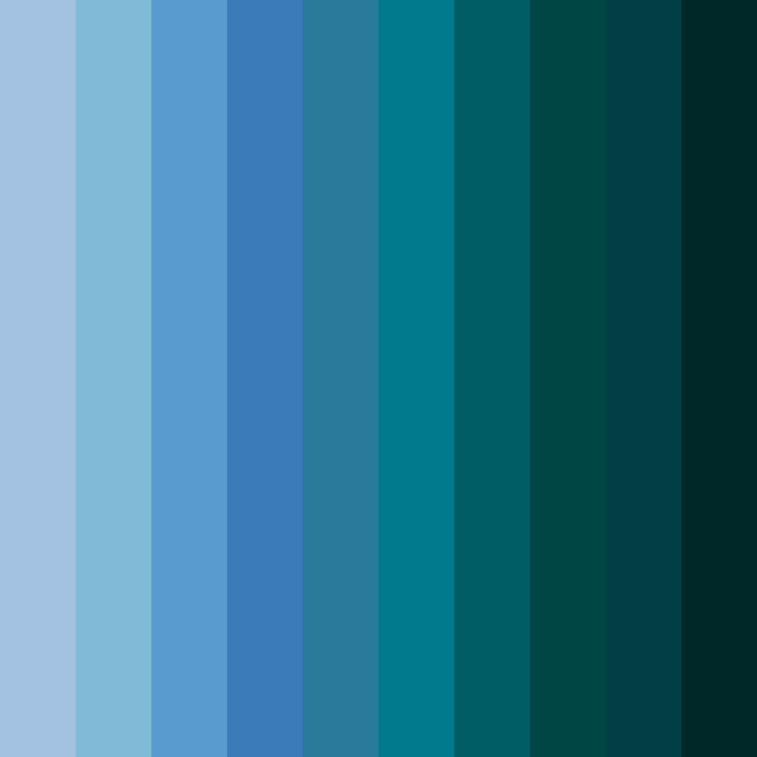 Download aquatic harmony color palette PNG image (square)
