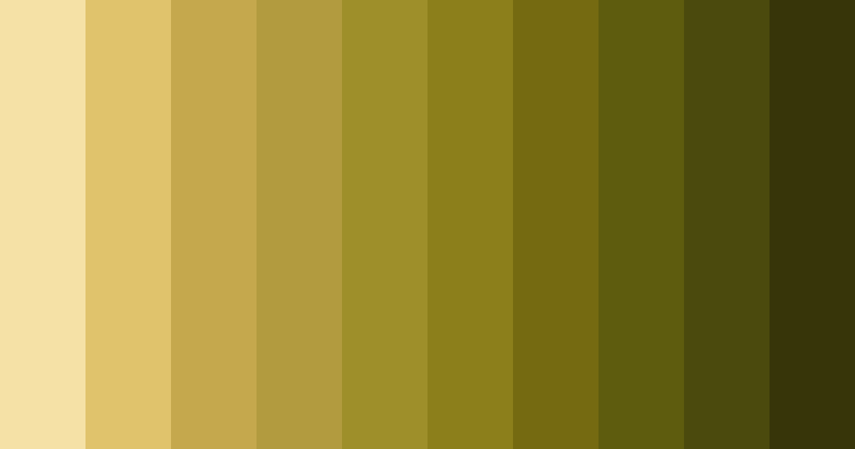 Download golden triumph color palette PNG image (landscape)