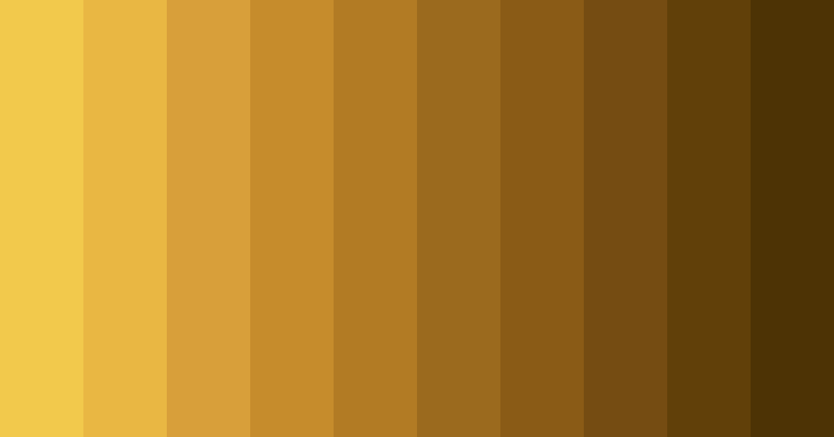 Download golden glory strip color palette PNG image (landscape)