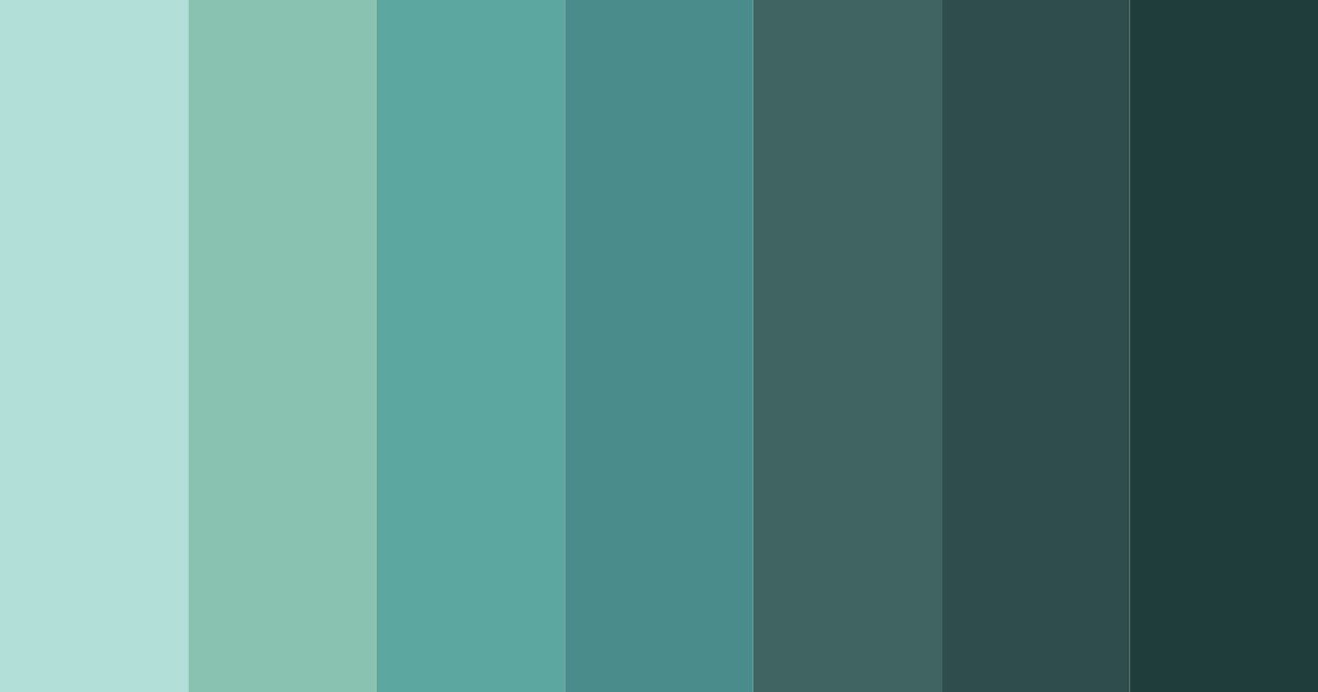 Download teal nature color palette PNG image (landscape)