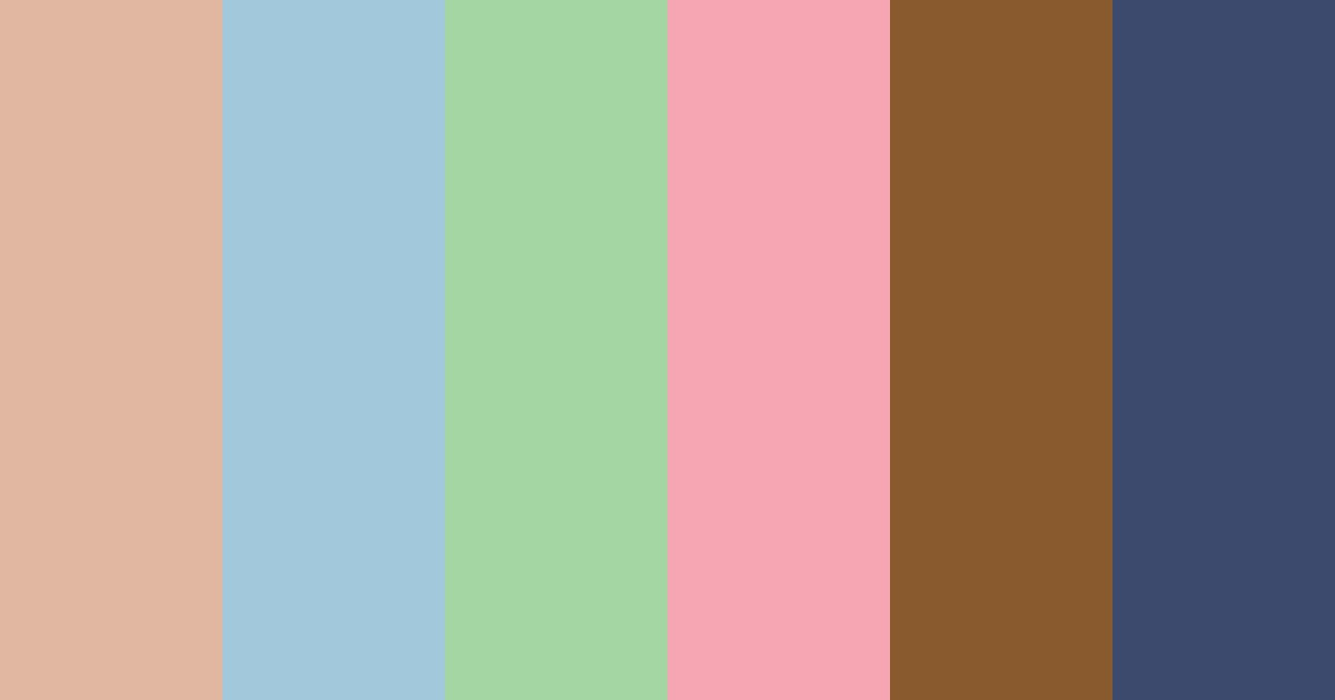 Download cool earth tones color palette PNG image (landscape)