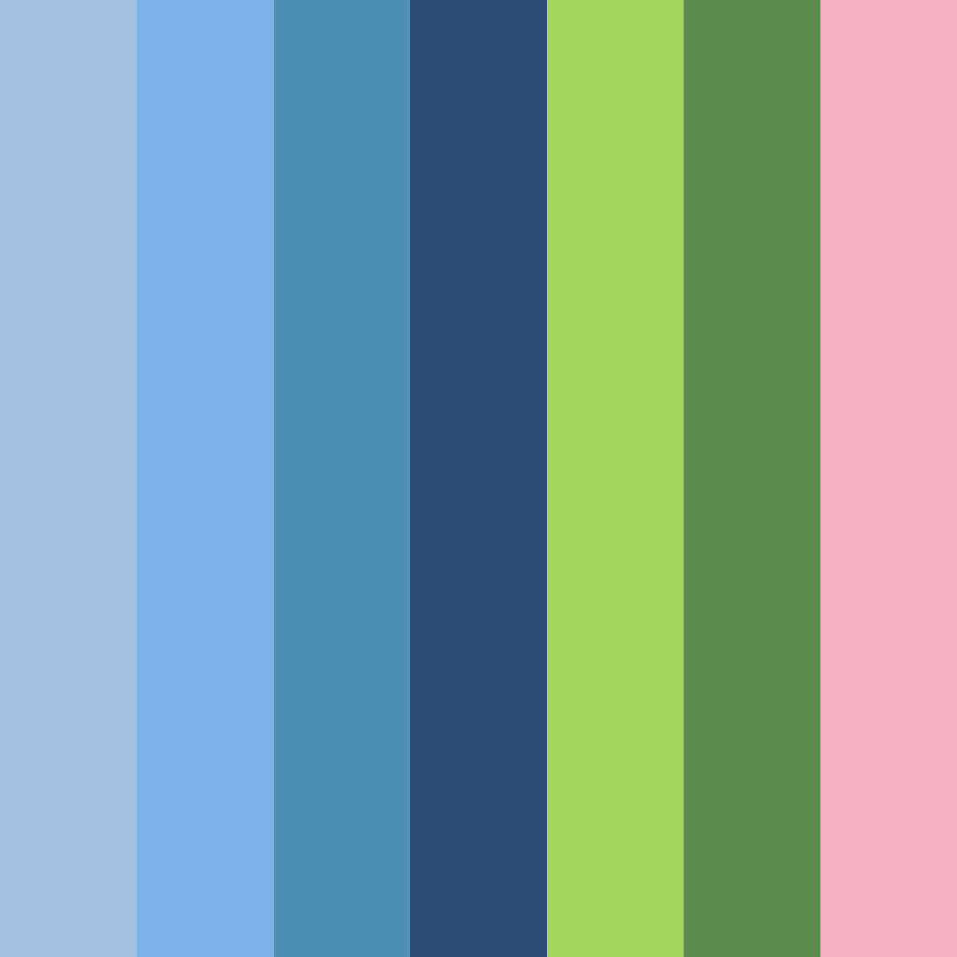 Download serene forest dreams color palette PNG image (square)