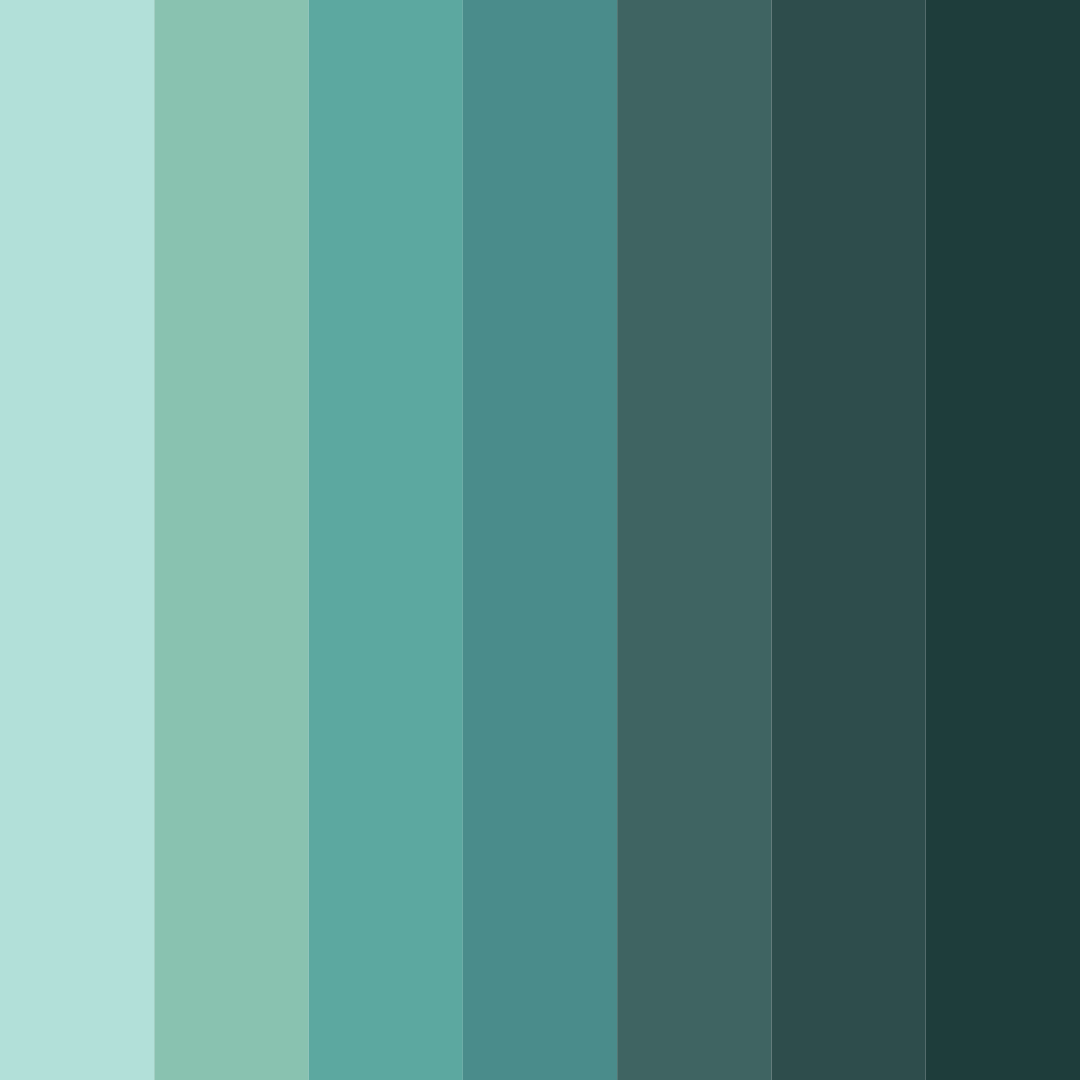 Download teal nature color palette PNG image (square)