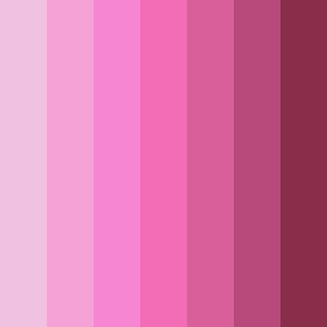 Download pink cotton candy color palette PNG image (square)