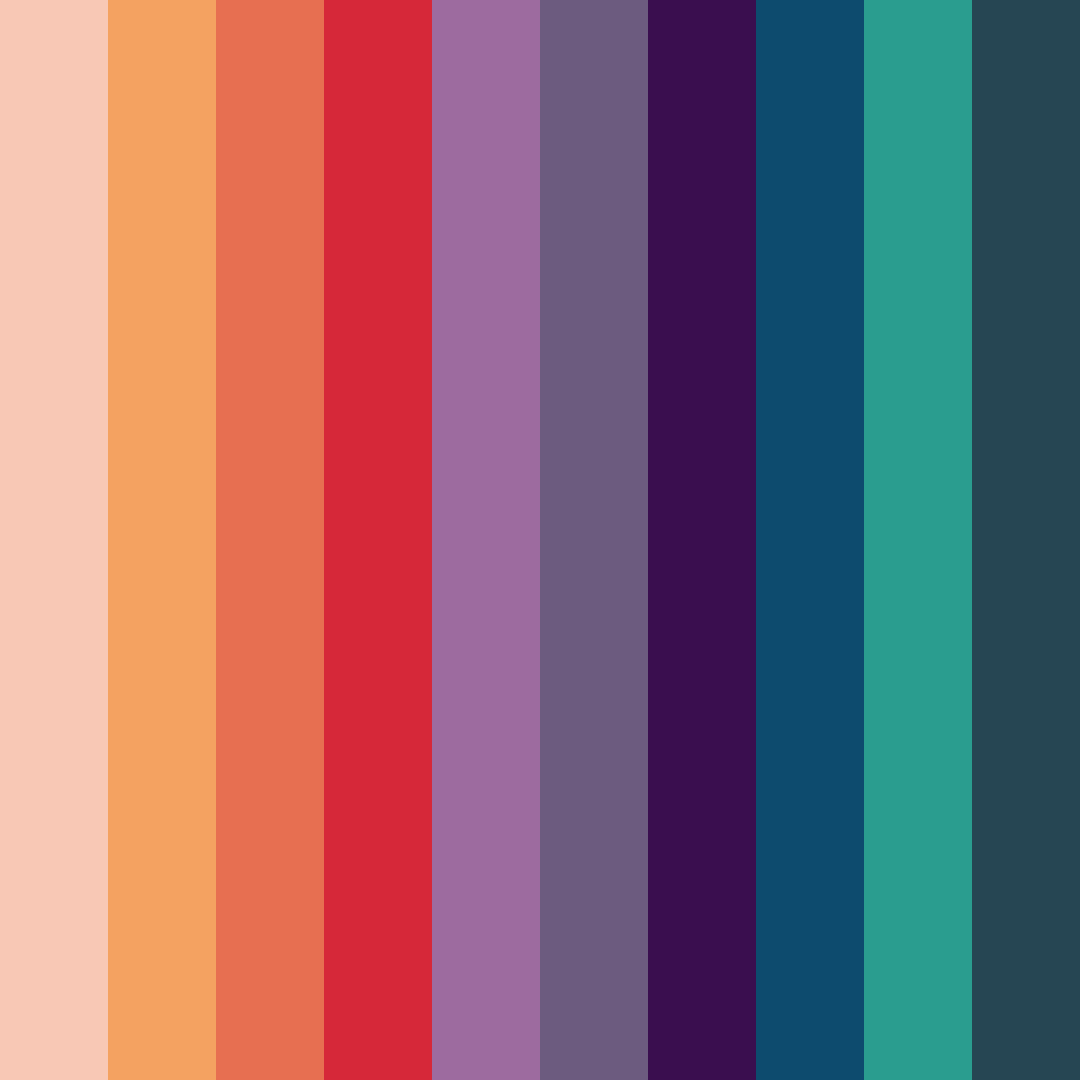 Download rustic sunset color palette PNG image (square)