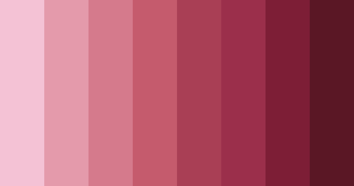 Download blushing rosewood color palette PNG image (landscape)