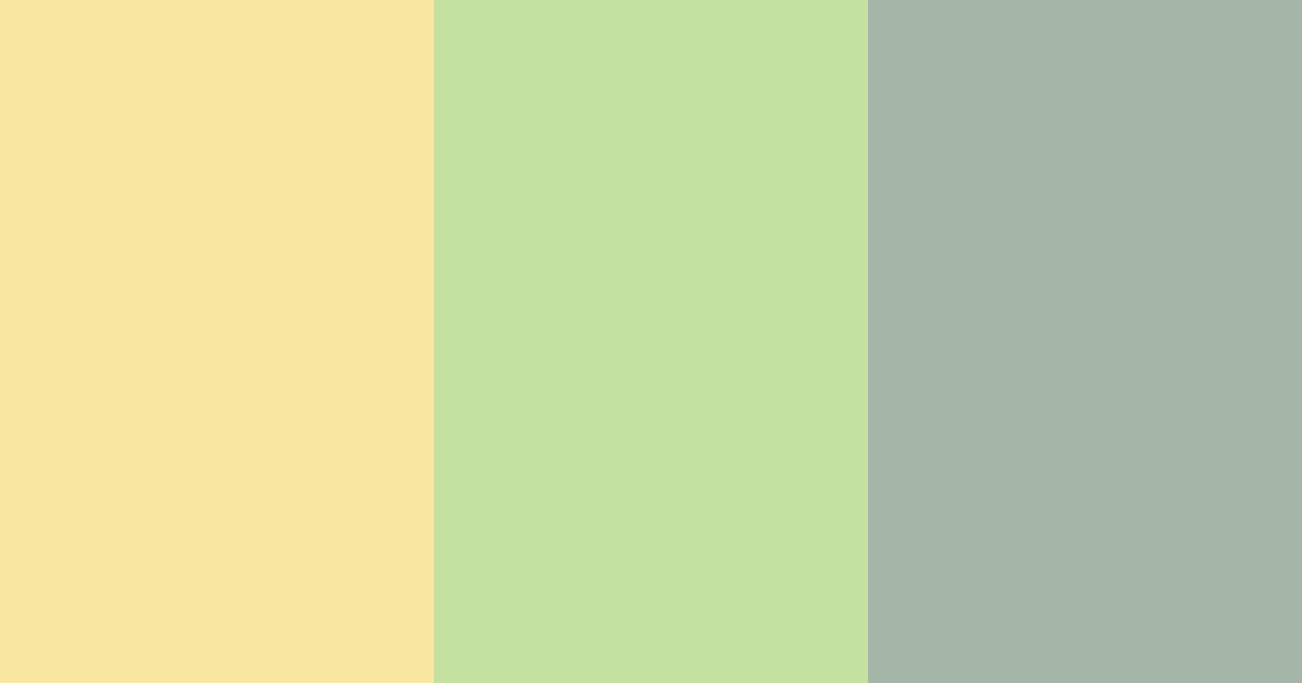 Download soft yellow green color palette PNG image (landscape)