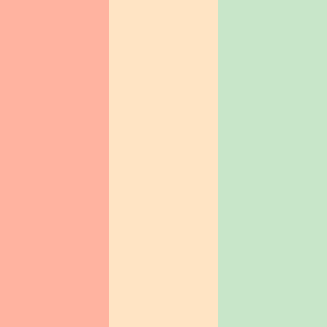 Download coral peach dream color palette PNG image (square)