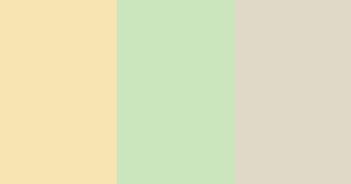 Download soft gold and light green color palette PNG image (landscape)
