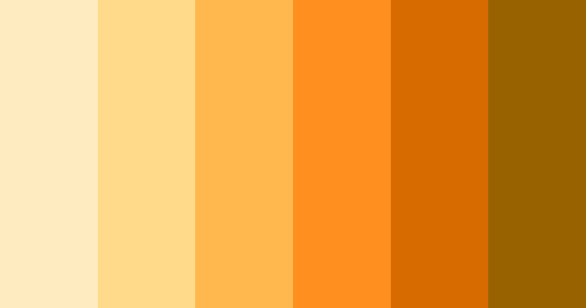 Download orange garden color palette PNG image (landscape)