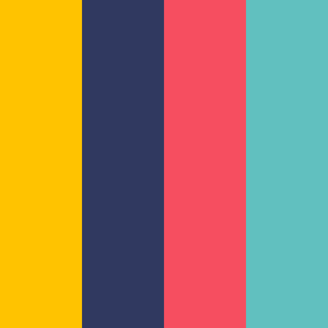 Download sunset beach contrast color palette PNG image (square)