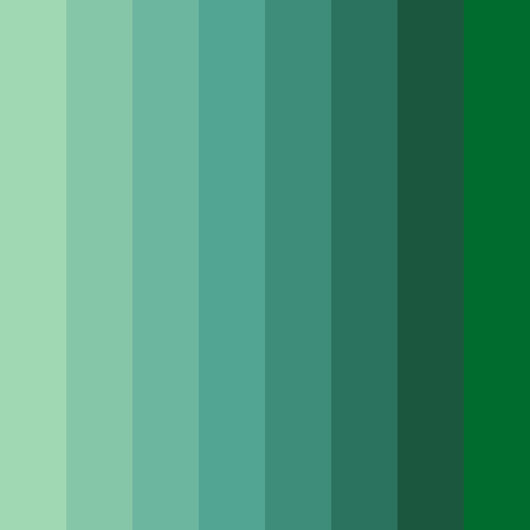 Download emerald serenity color palette PNG image (square)