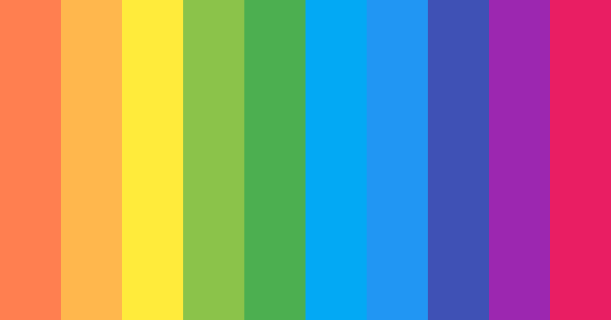 Download vivid spectrum delight color palette PNG image (landscape)