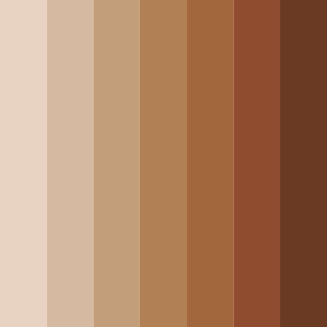Download brown latte color palette PNG image (square)