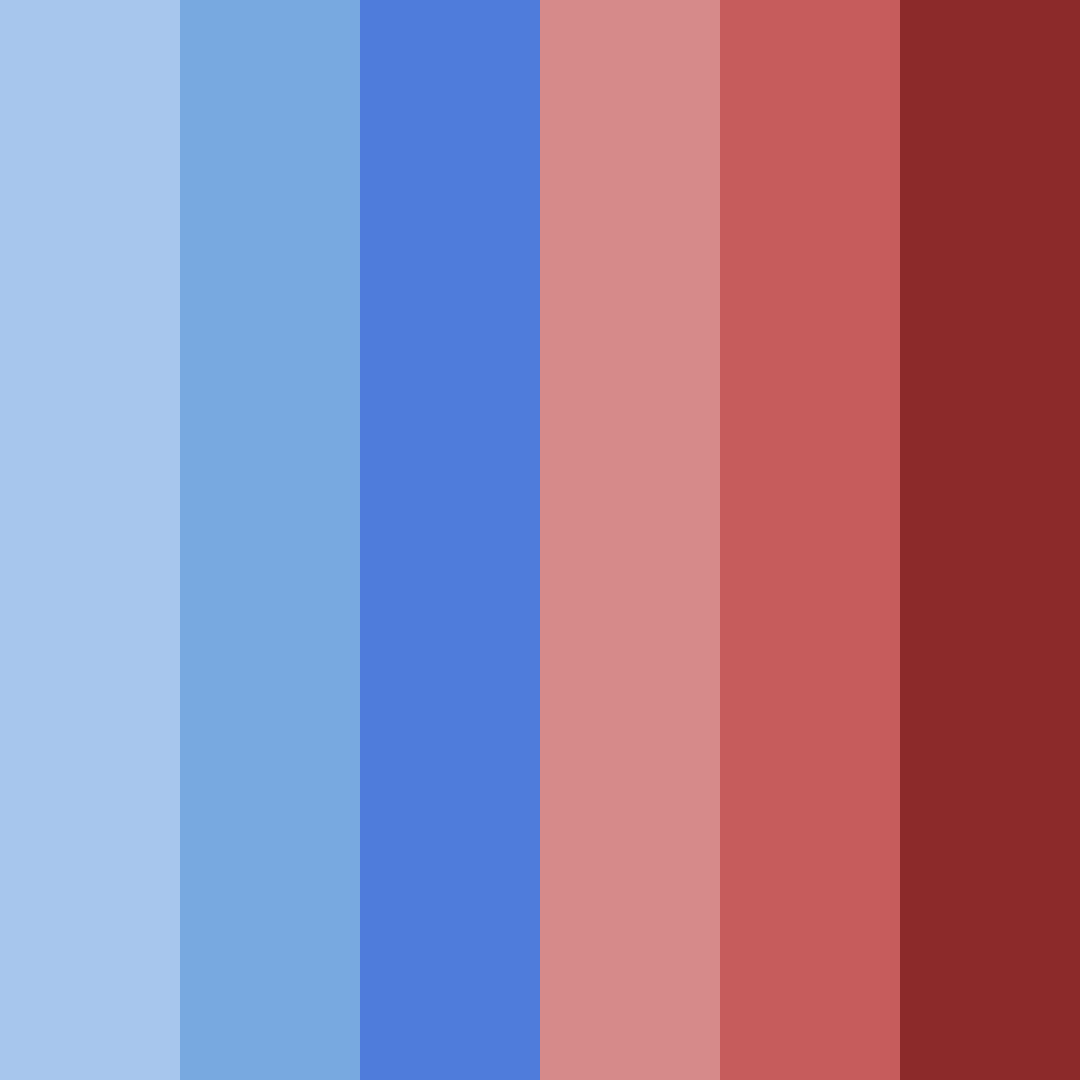 Download red and blue harmony color palette PNG image (square)