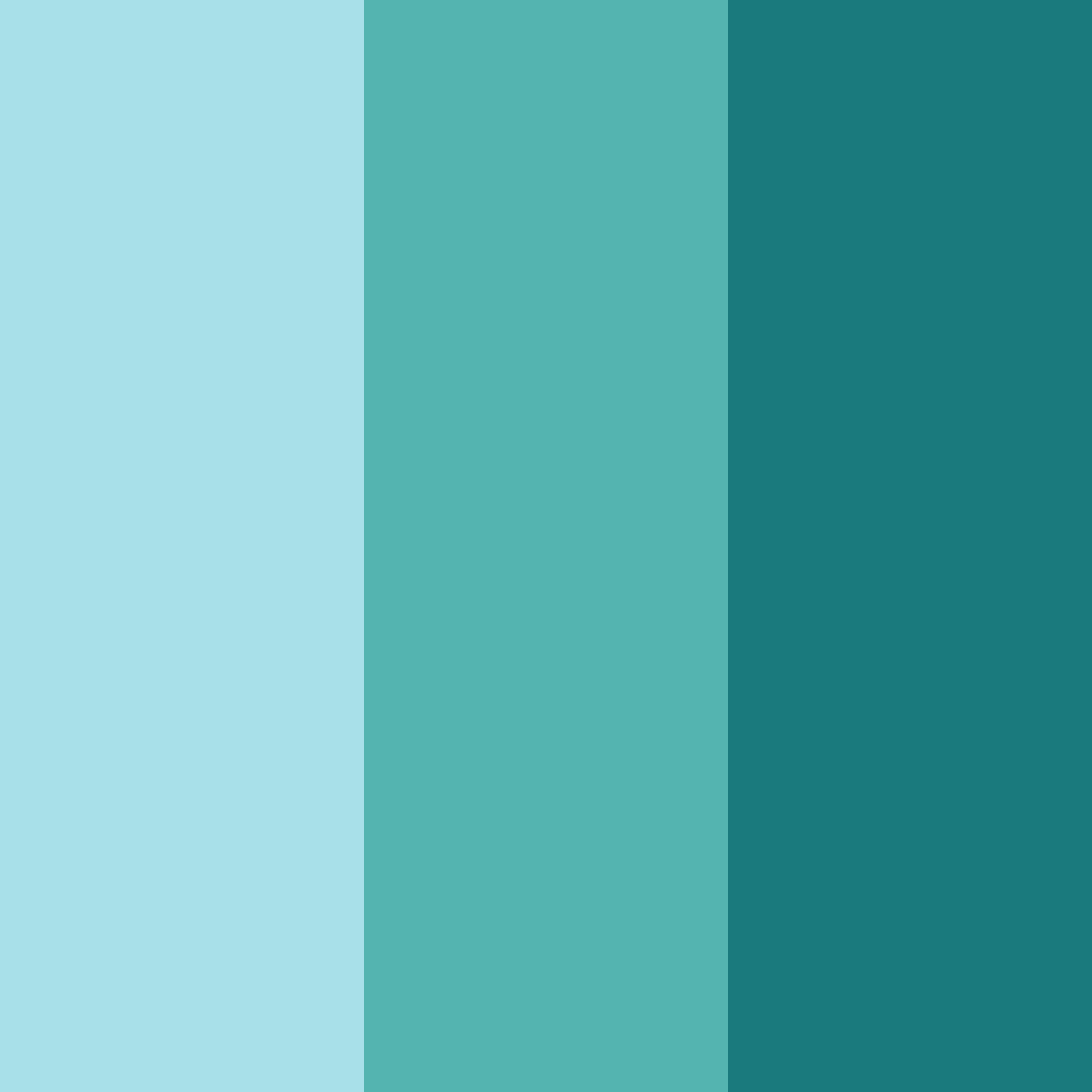 Download tropical teal breeze color palette PNG image (square)