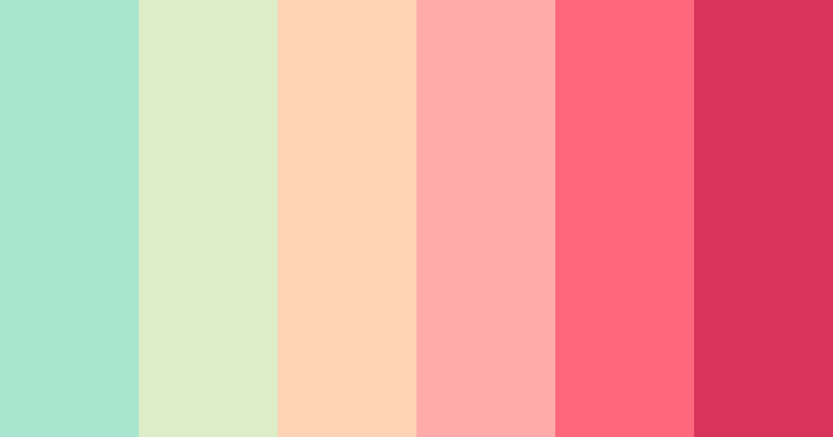 Download tropical serenity color palette PNG image (landscape)