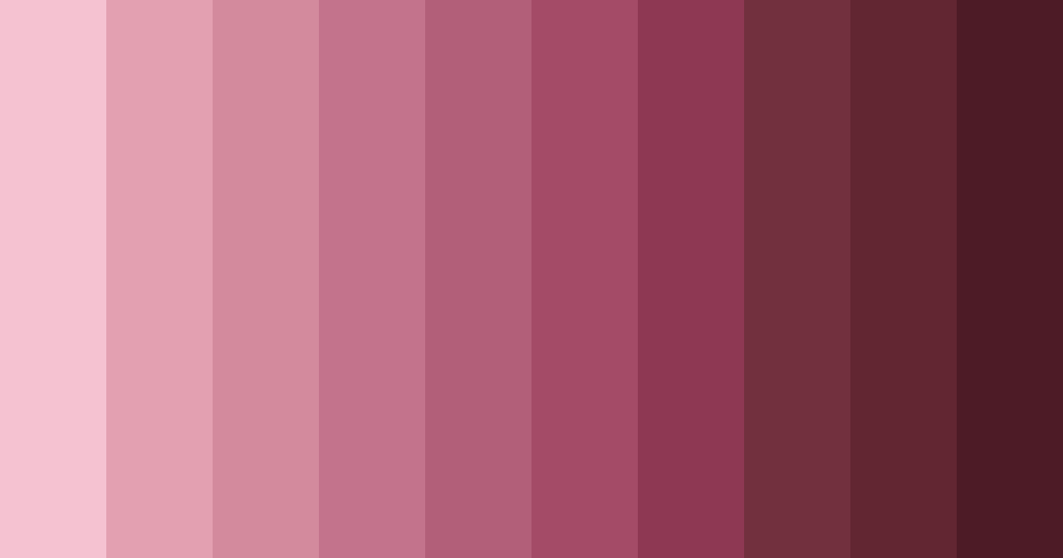 Download pink and brown hues color palette PNG image (landscape)