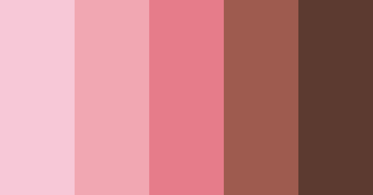 Download pink and brown fusion color palette PNG image (landscape)