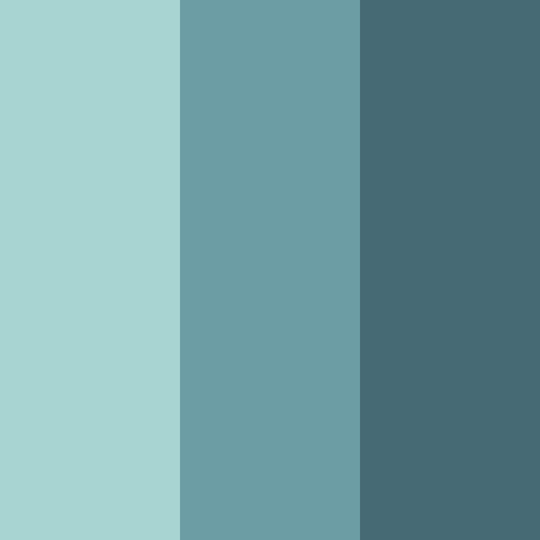 Download teal serenity color palette PNG image (square)