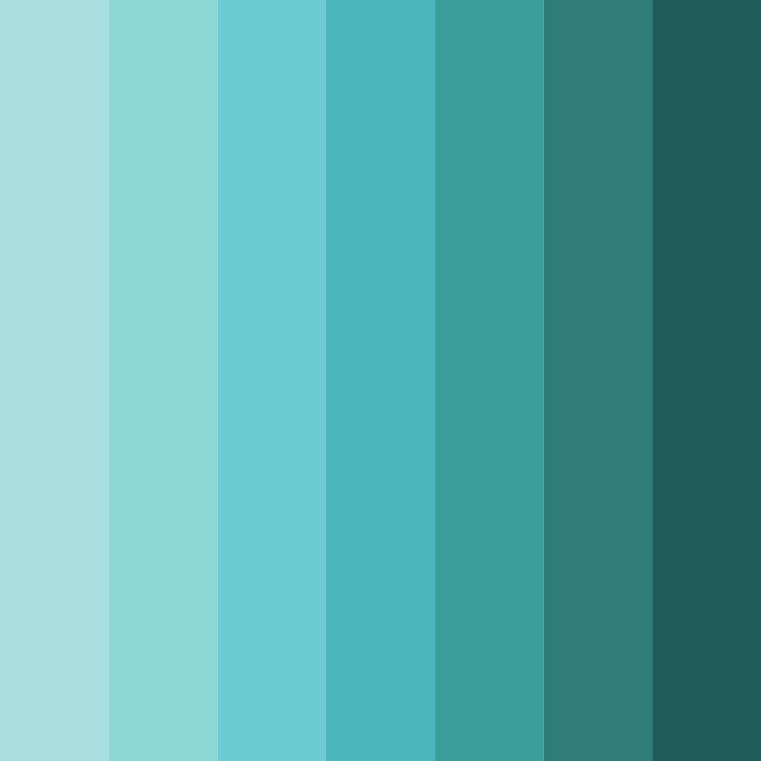 Download blue green oasis color palette PNG image (square)