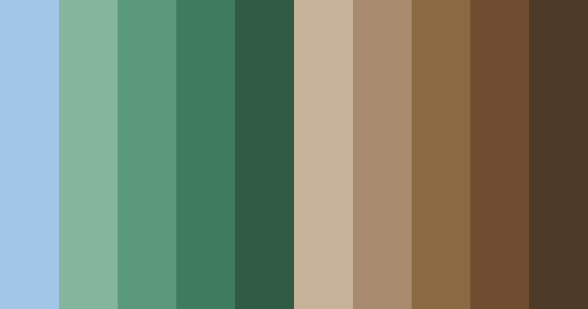 Download forest river hues color palette PNG image (landscape)