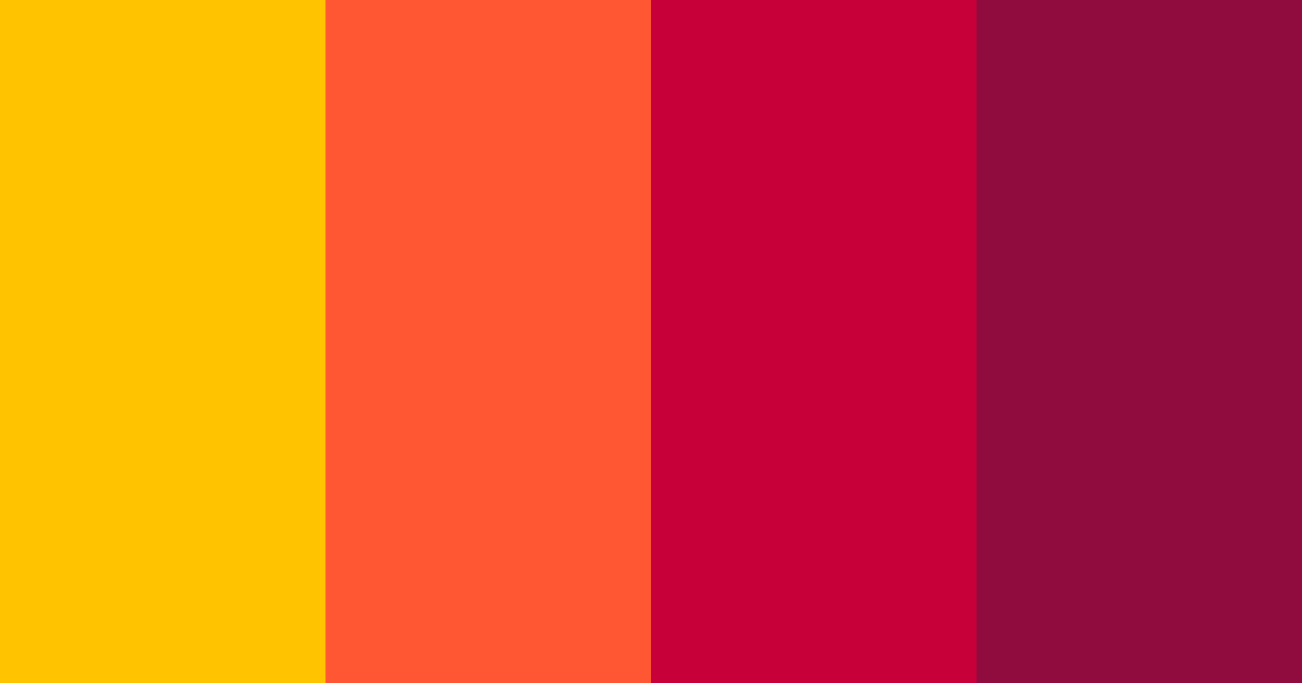 Download vibrant sunset color palette PNG image (landscape)