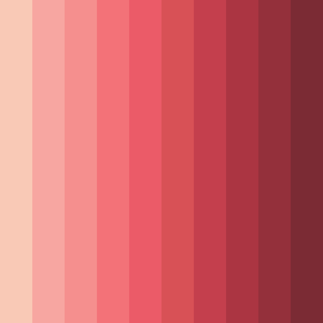 Download blushing sunset color palette PNG image (square)