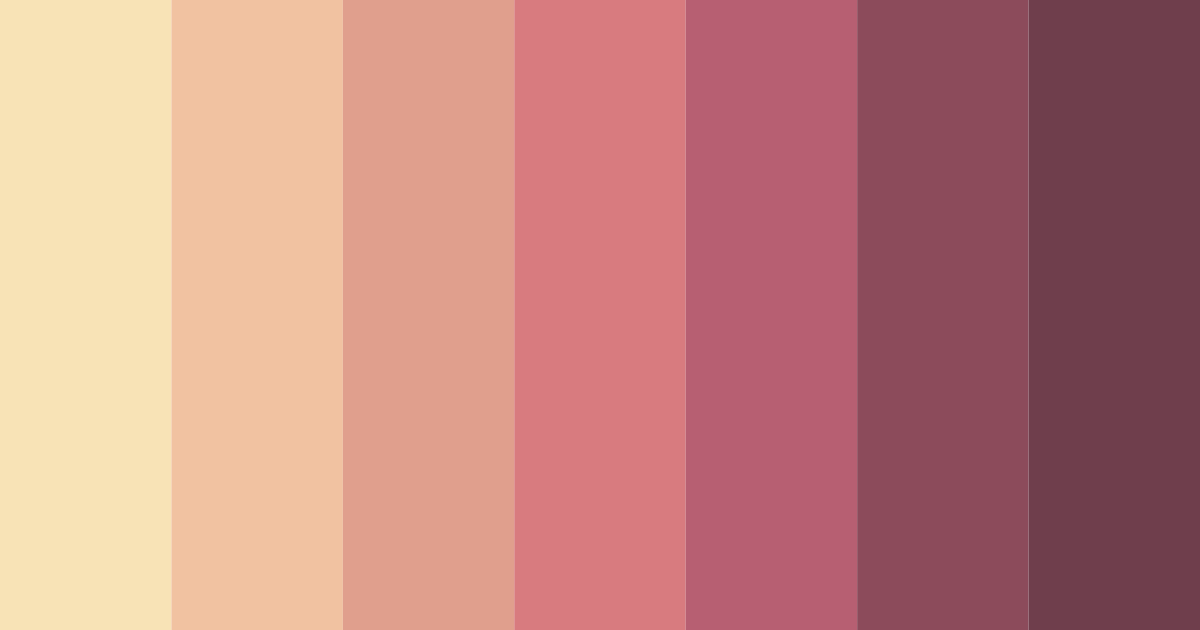 Download blushed rosewood color palette PNG image (landscape)