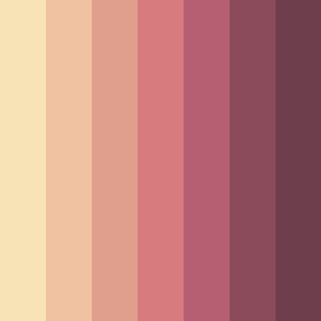 Download blushed rosewood color palette PNG image (square)