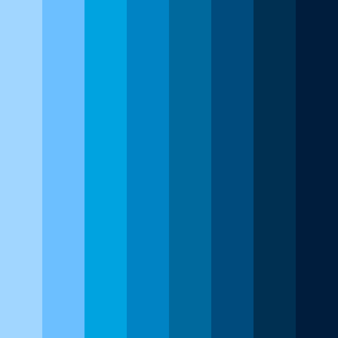 Download blue ocean color palette PNG image (square)