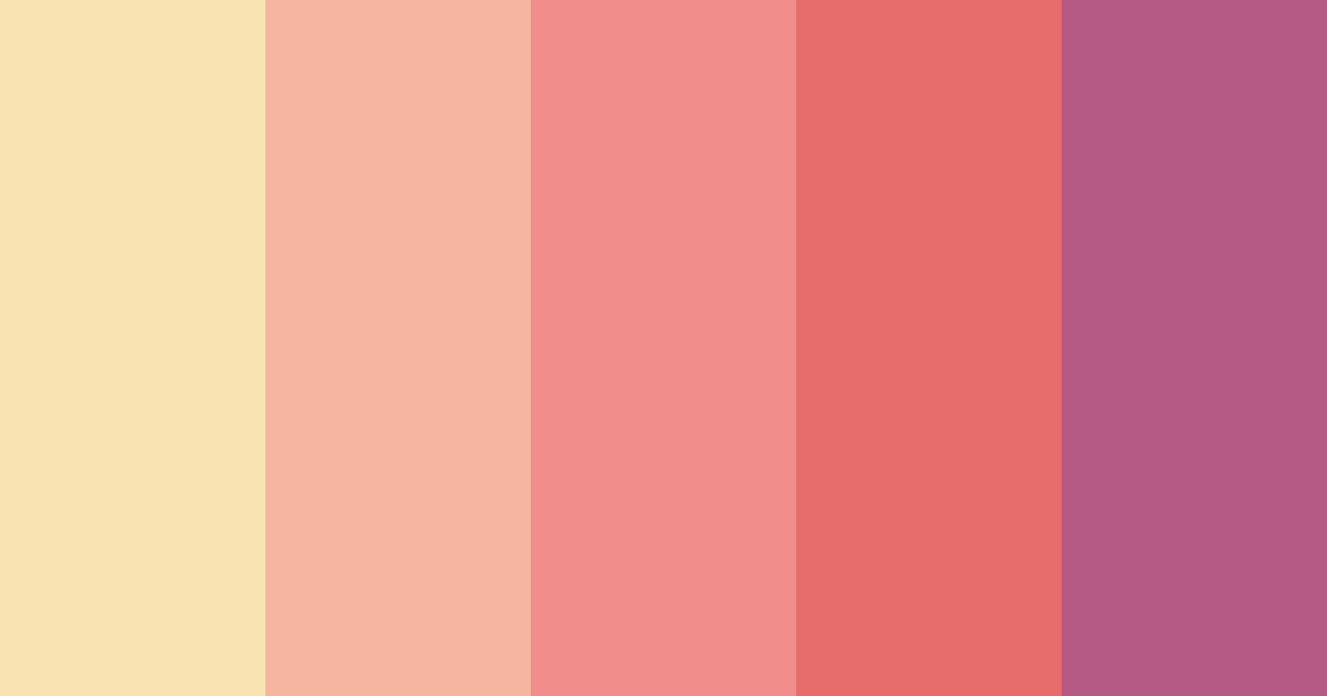 Download blushing sunset color palette PNG image (landscape)