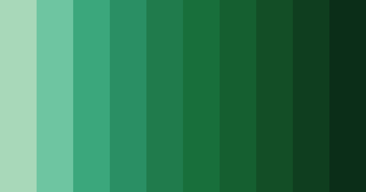 Download green forest color palette PNG image (landscape)