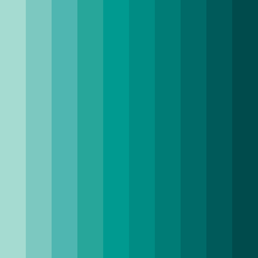Download serene teal oasis color palette PNG image (square)