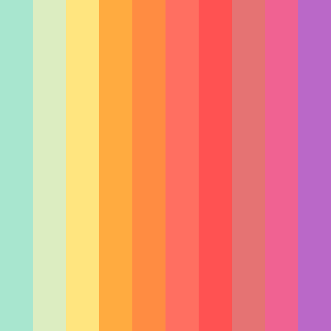 Download enchanted grove color palette PNG image (square)