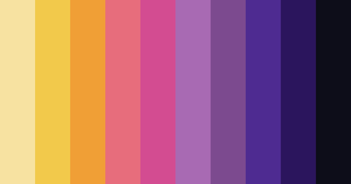 Download vibrant purple color palette PNG image (landscape)