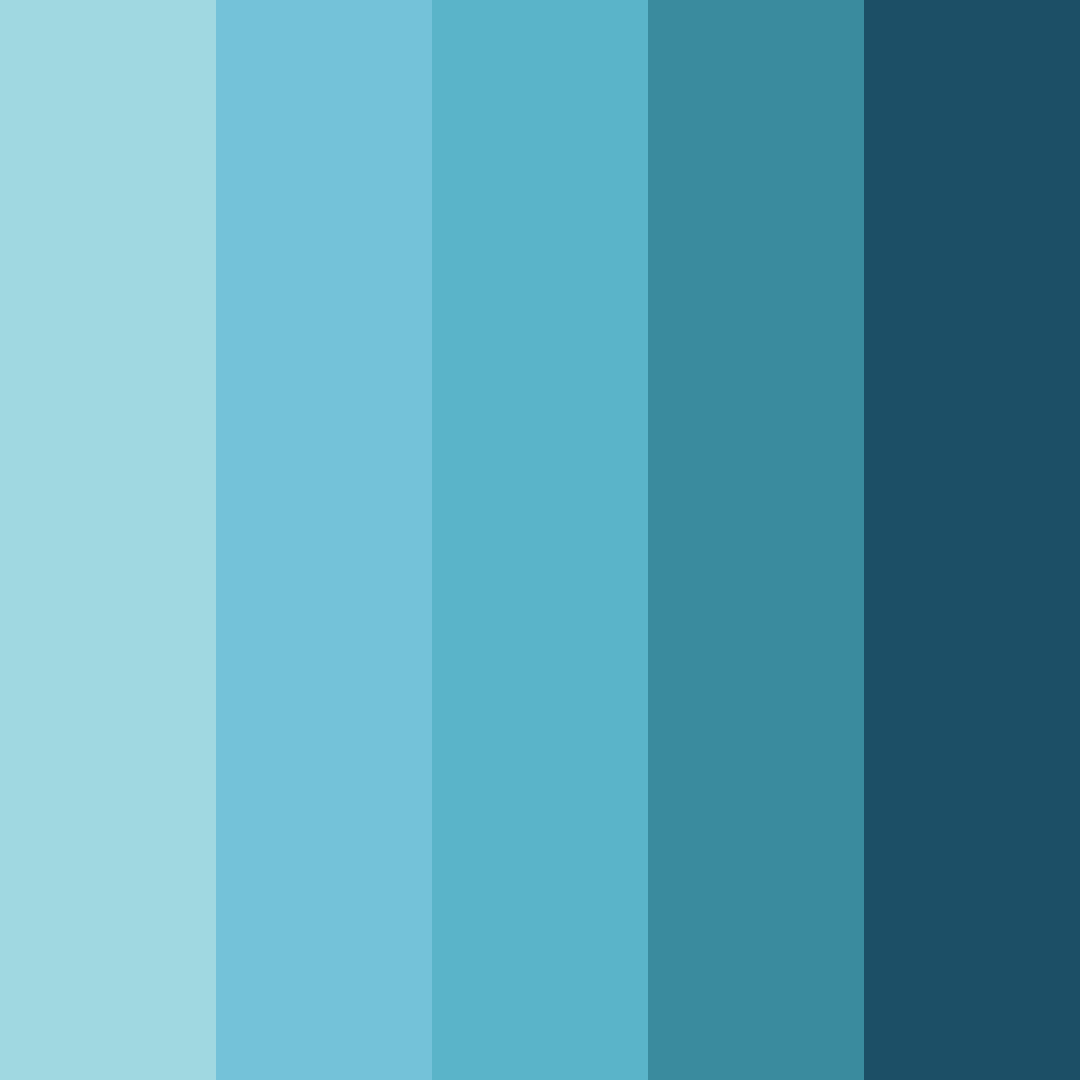 Download digital serenity color palette PNG image (square)