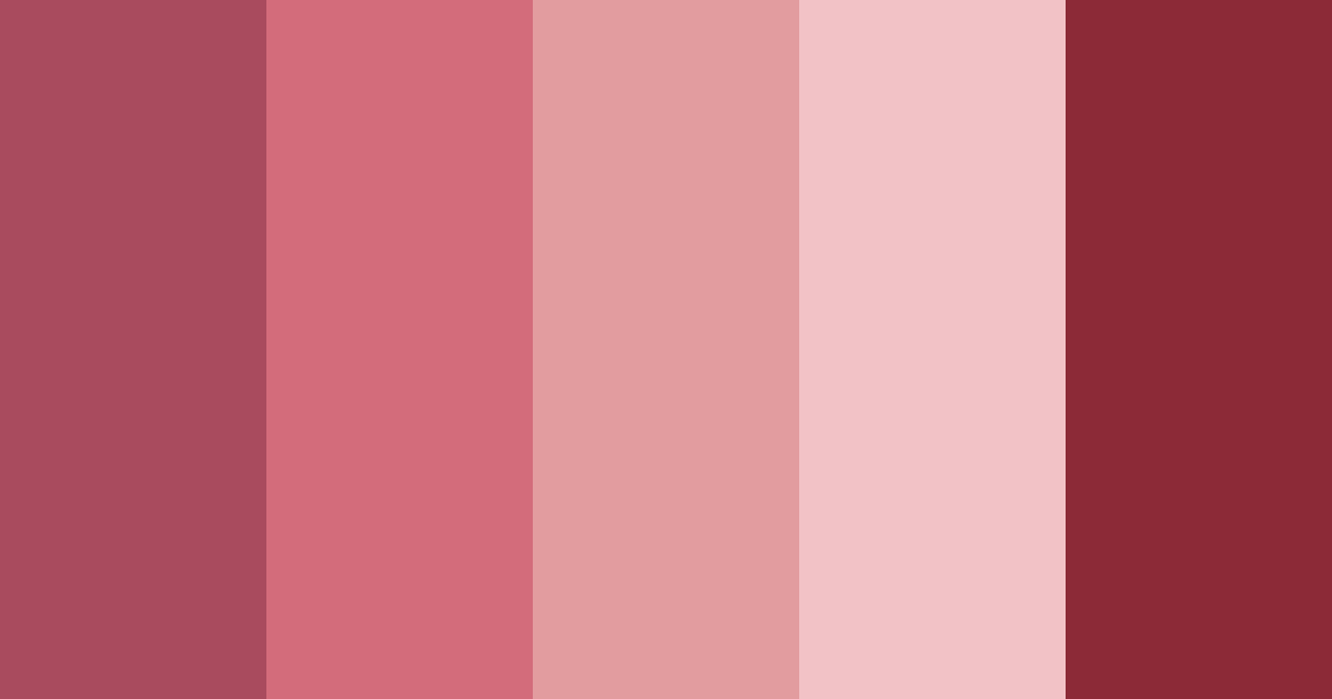 Download blushing rosewood color palette PNG image (landscape)