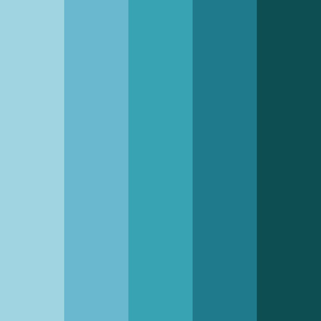Download teal technology color palette PNG image (square)