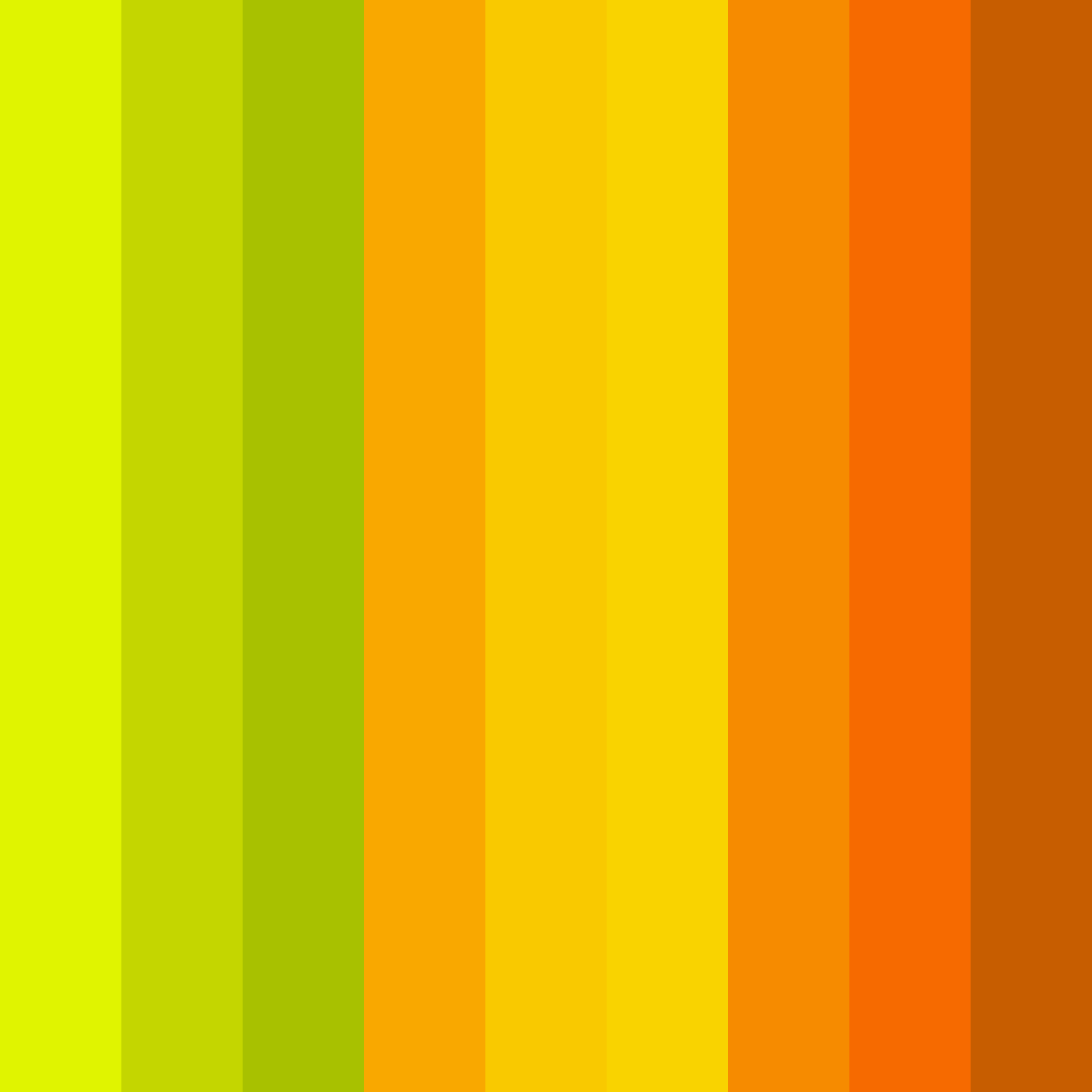 Download bright yellow orange lime color palette PNG image (square)