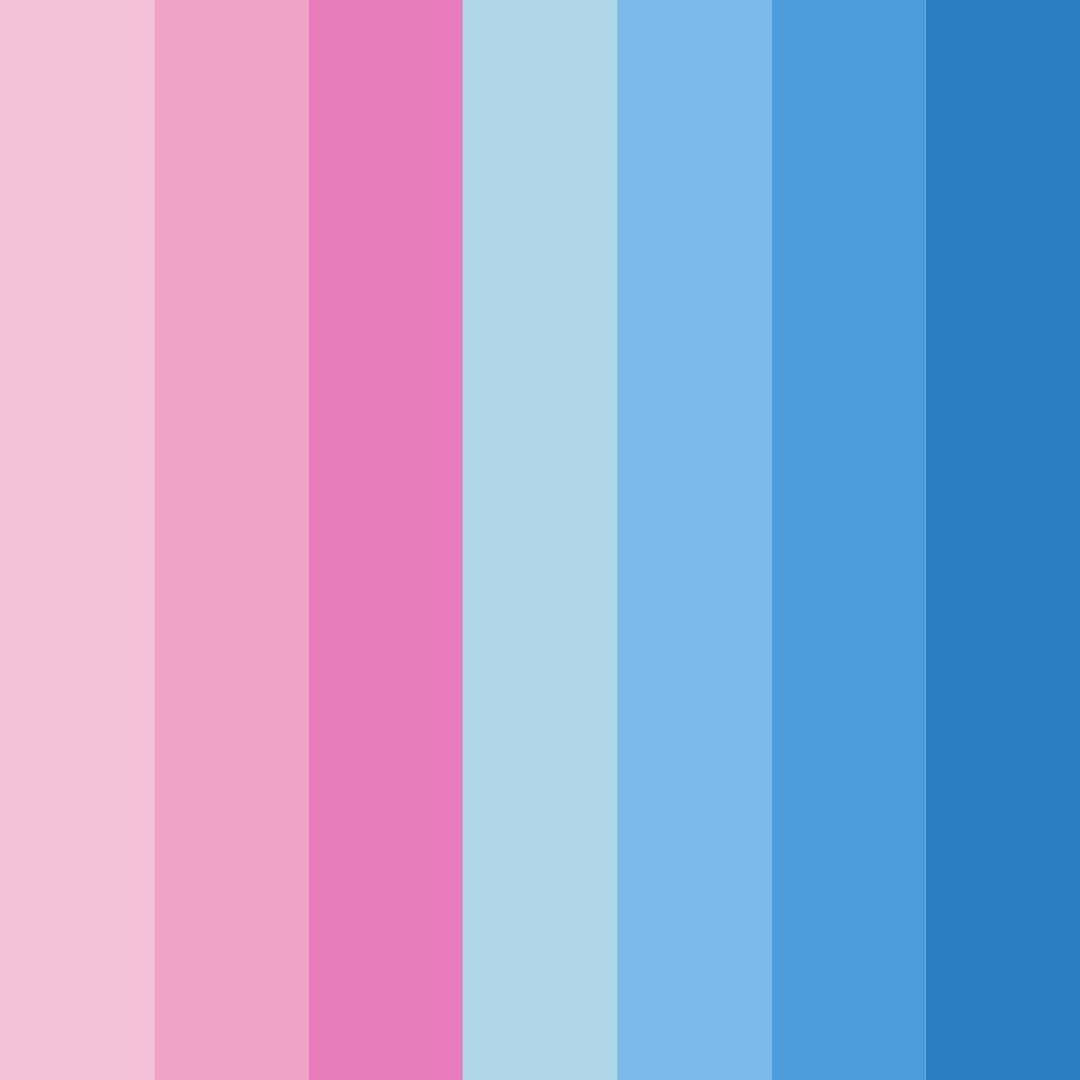 Download cotton candy skies color palette PNG image (square)