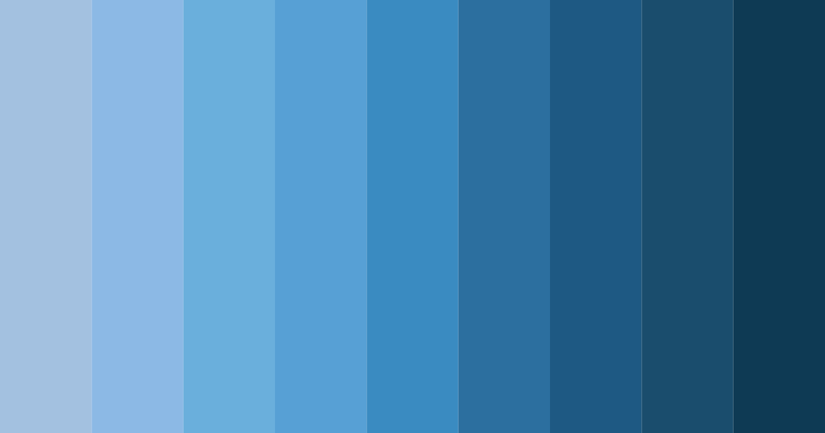 Download azure blossom color palette PNG image (landscape)